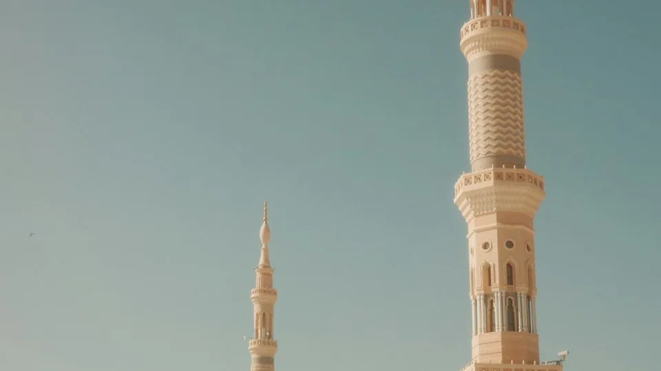 مآذن المسجد النبوي في المدينة المنورة